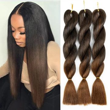 Kinky straight Vixen Crochet Bundles crochet hair 26inch 1/2/3packs Yaki Premium Synthetic Fibers for black women Hair Extension