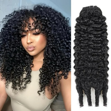 ISEE Hair Burmese Curly Bundles Brazilian Virgin Hair 3 Bundles Water Weave with Spiral Curly End Raw Human Hair Extensions
