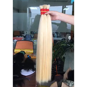 Synthetic Braiding  Bundles 613 Piano Blonde Natural Synthetic Extensions  Thick Ponytail Loose Deep Weaving